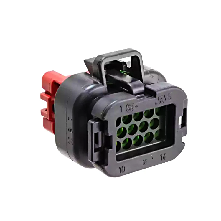 TE Connectivity 776273-1 14 pin Automotive Connector HDR Black Ampseal Series Receptacle