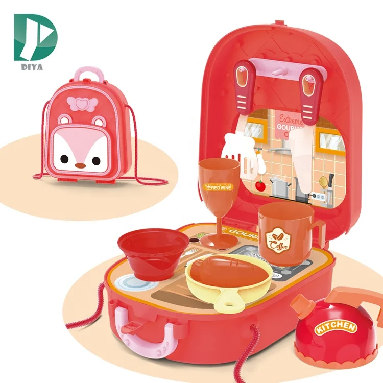 2 в 1 милые животные сумка профиль упвх серии кухонный игровой набор гамбургер pet Детский Набор доктора