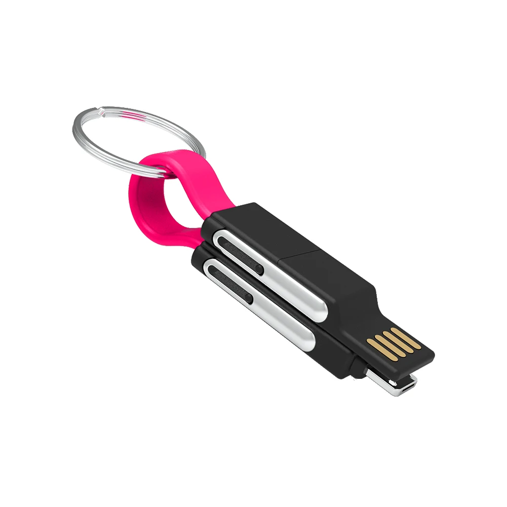 6 in 1 Muti-USB 13 CM Magnet Micro USB Type C Cable For Cable For Samsung 2 A Mini 3 in 1 Keychain Charger Charging Cables