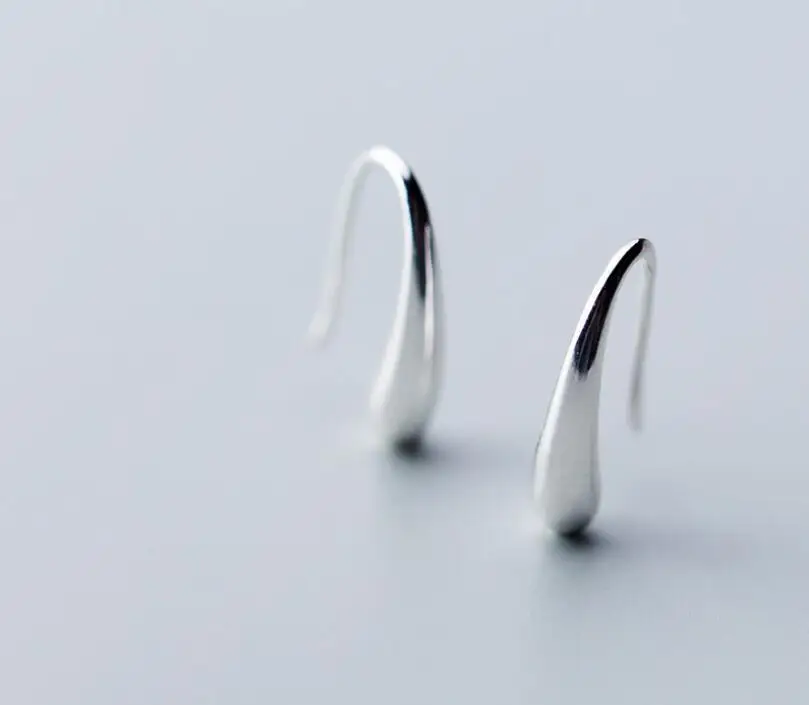 
Fashion Classic Jewellery 100% Pure Silver Solid Silver Teardrop Hoop Earrings wholesale 