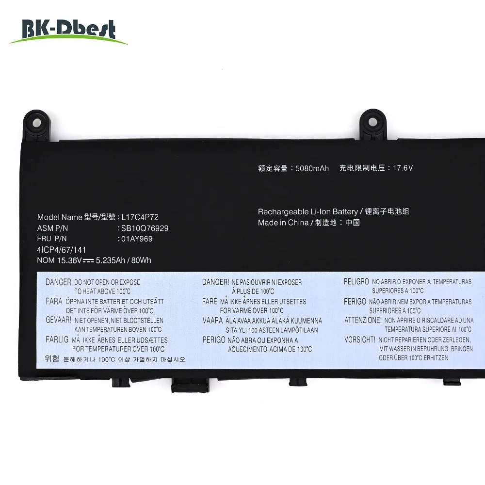 L17C4P72 Laptop Battery For Lenovo ThinkPad X1 Extreme 1st 2nd P1 2019 P1 Gen 2 laptop battery 01YU911 01AY969 L18M4P71 L17C4P72