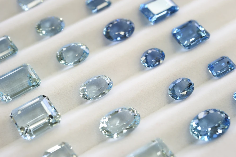 Tianchen Wholesale Top Quality Lab Grown Colorful Gemstone Lab Grown Paraiba/Aquamarine for Jewelry Making