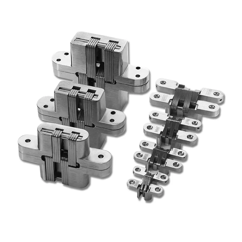 Cabinet Door Concealed Hinge Cross Zinc Alloy Folding Door Concealed Hinge Manufacturer
