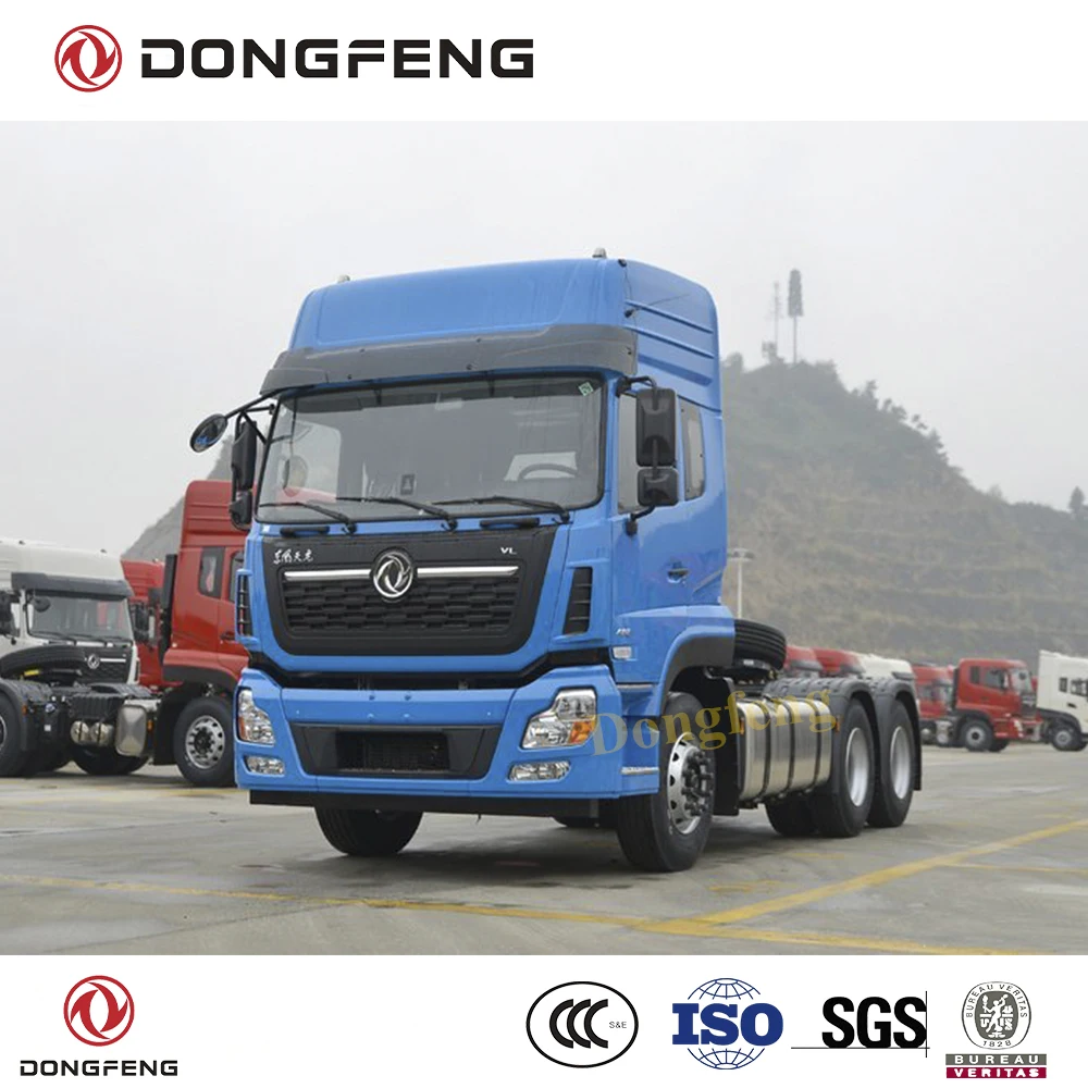 Dongfeng tractor truck with Cummins 400 HP engine Fast 12F&2R gearbox G.C.W 50 ton design semi truck tractor