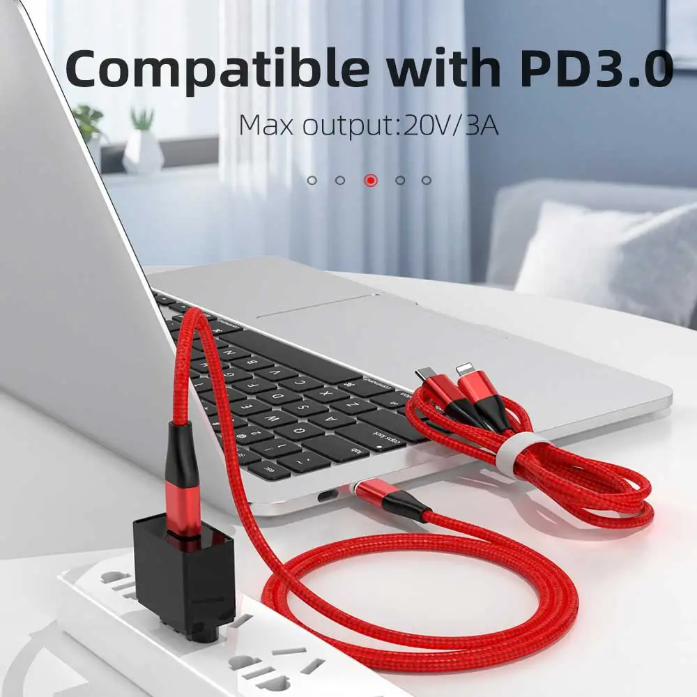  IPSKY высокоскоростная Быстрая зарядка плетеный нейлоновый кабель типа c usb 3 0 Магнитный USB для передачи