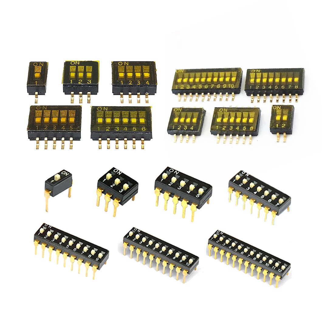 Standard Slide Raised 4 Position DIP Switchmicro dip switch