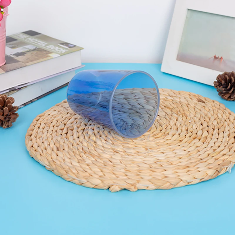 Custom Blue Glass Mugs Coffee Cup Glass Cup For Home Hotel Tableware