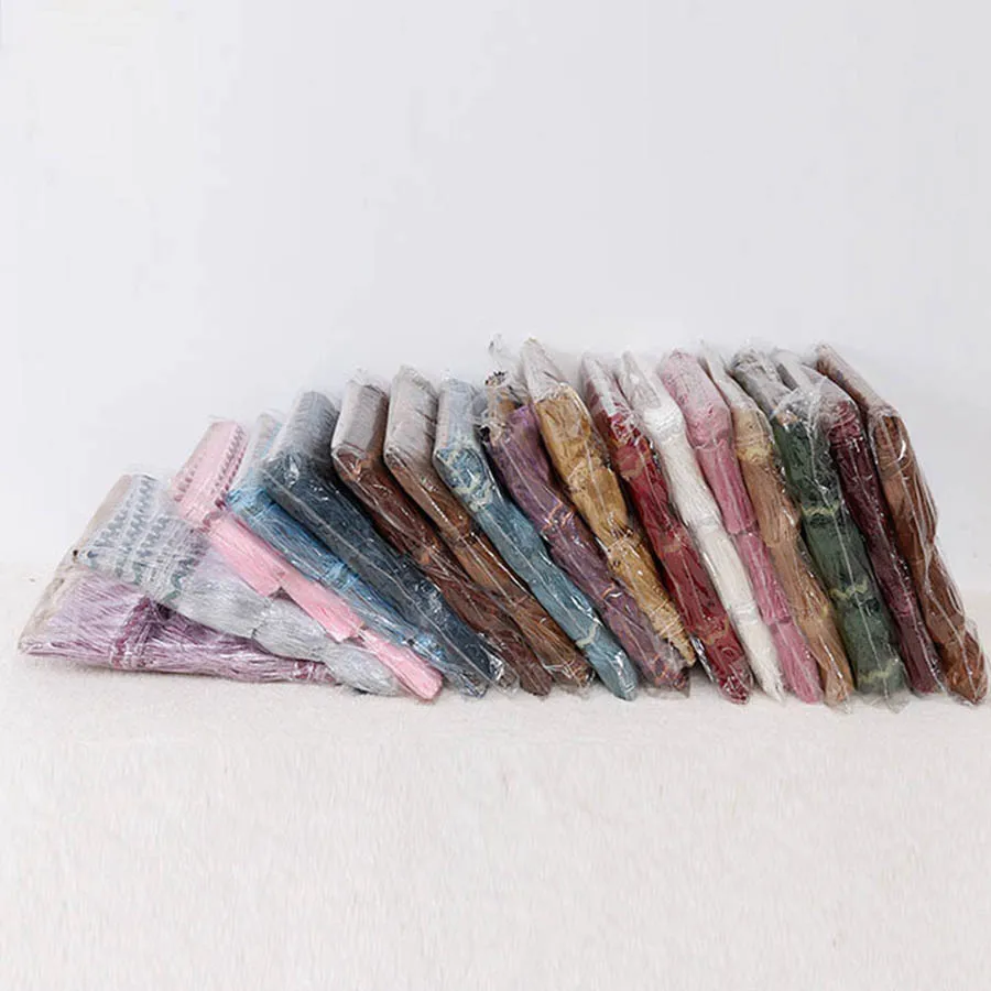 COOMAMUU Tassel Fringe Curtain Braid Lace Tassel Polyester Silk Trim Ribbon Latin Dance Skirt