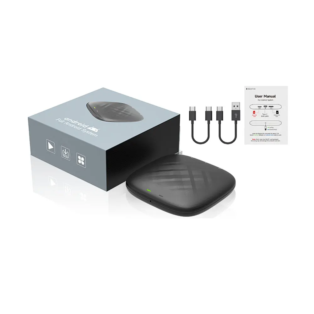 TBOX S1 4G SIM android 13 caprlay ai box 4gb + 64gb wireless carplay adapter youtube netfli-x android app support