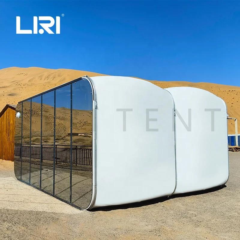 Outdoor Customized Inflatable Modular Capsule House Glamping Tent With Bathroom