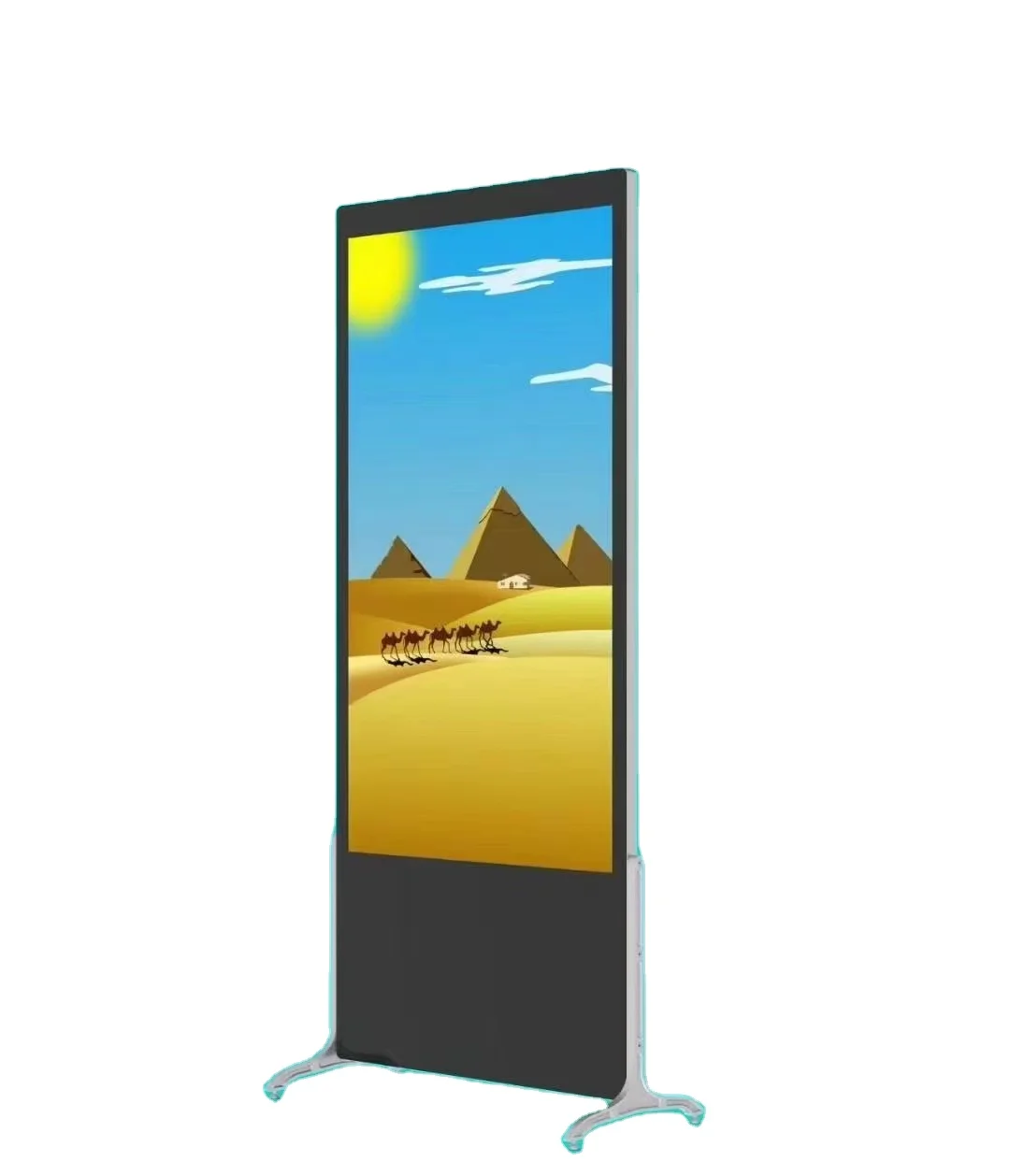 CNS-43LCT 43 inch Floor standing tv touch screen kiosk indoor advertising player display screen HD lcd led digital signage