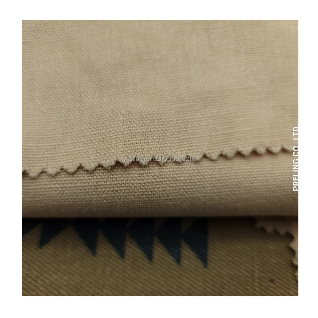 Eco friendly organic  sustainable 55% Hemp 45% organic cotton 271GSM natural fabric for pants babies kids