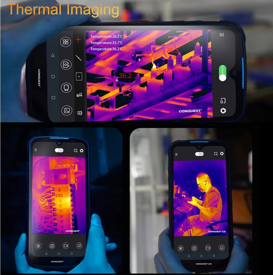 Rugged Smartphone 8000mAh 8G +256G Mobile Phone Night Vision Camera Thermal Imaging industrial intrinsically safe mobile phones
