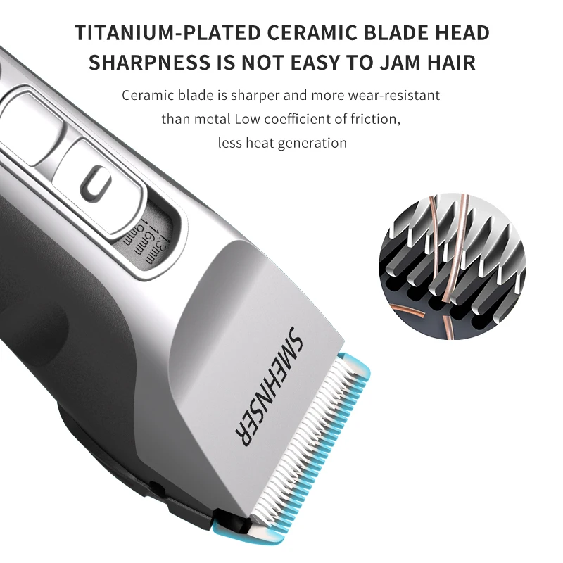 LCD Professional Hair Clipper Hair Trimmer Shaver Beard Trimmer Razor for Men Rechargeable Hair Cutting Machine
