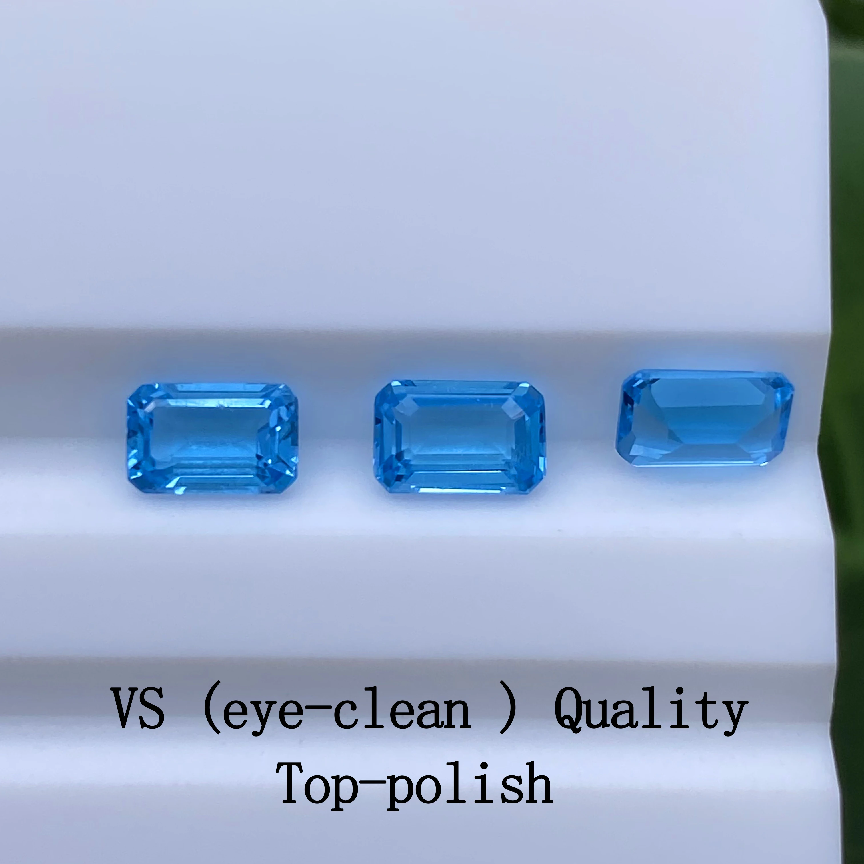 Octagon Shape 5x3mm ~ 20x15mm Natural semi precious Loose Gemstones  Good Quality  Making Jewelry Natural Swiss Blue Topaz