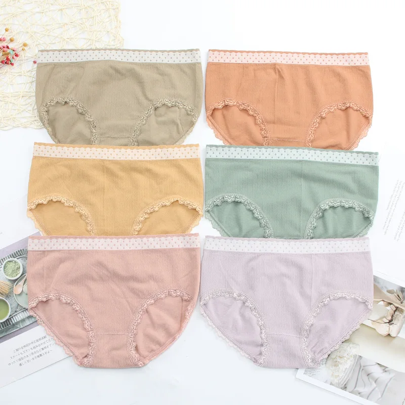 Hot Selling Sexy Lace Polka Dot Underwear, Graphene Comfortable Breathable Seamless Triangle Pants For Lady