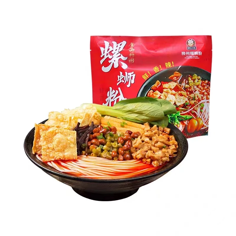 Hot selling wholesales Chinese Guangxi Liuzhou snack ready-to-eat Snacks Instant Rice Noodle Sour Spicy  luosifen