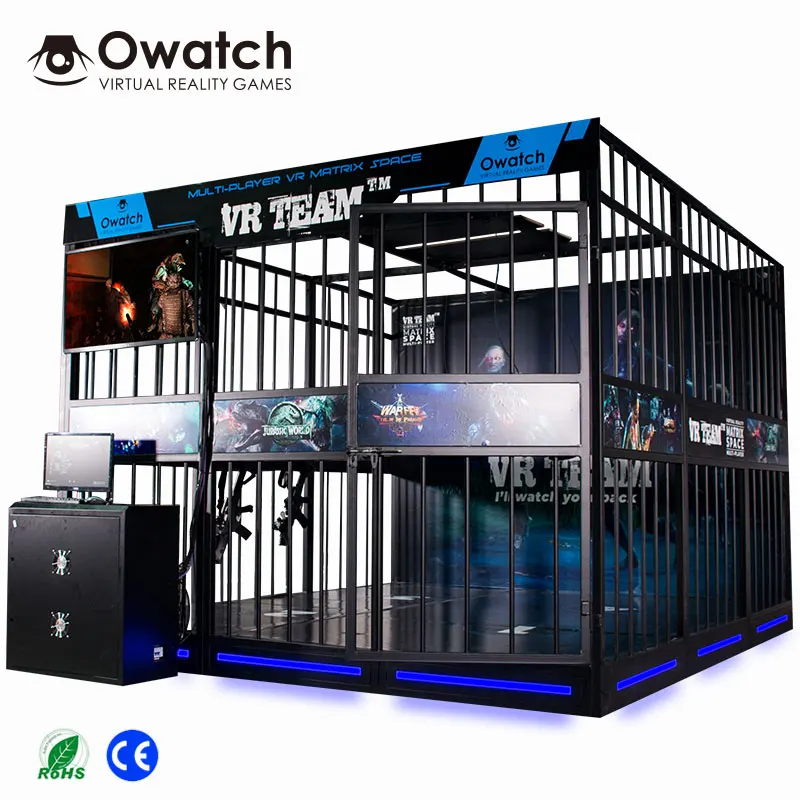 Entertainment Game Machines 9d Vr Upgrade 4 Players VR Multiplayer Interactive Shooting Game machine