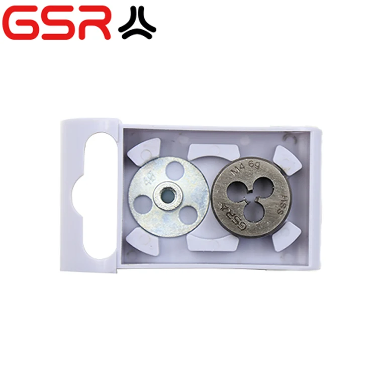 HSS threading dies with die guide coarse & fine thread bsf hss round hex threading dies