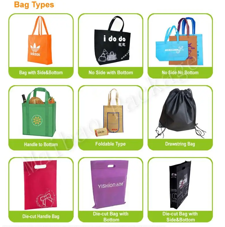 Custom print logo reusable d cut bulk buying grocery tote ecobag pp nonwoven bags laminated non woven fabric shopping bag
