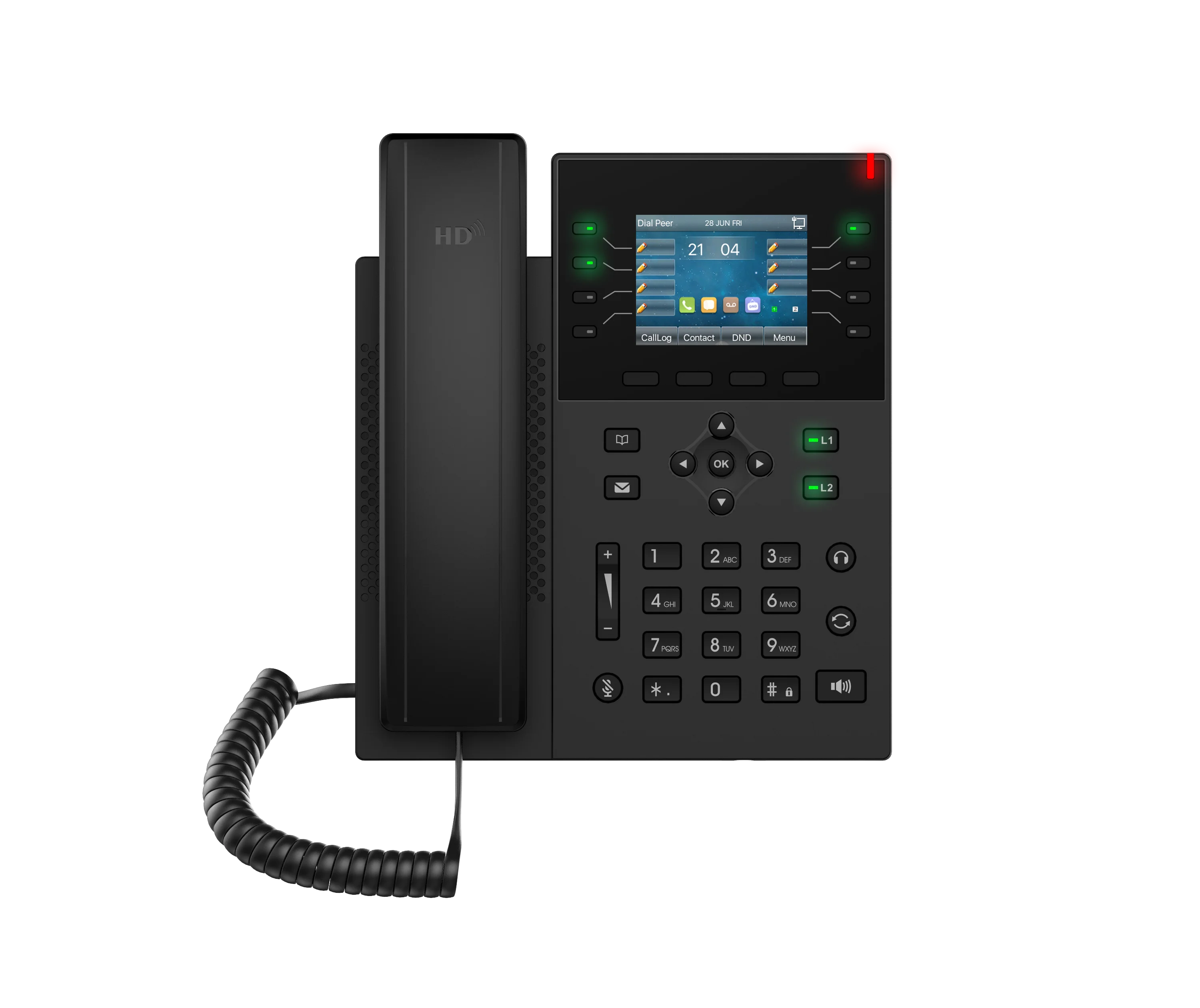 320x240 2 8-дюймовый цветной экран Hd Voice Поддержка Poe-приведенный в действие телефона Voip видео