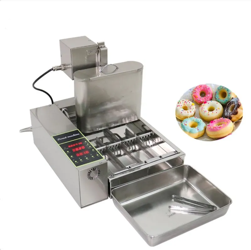 Easy Operation Mini Doughnut Making Machine Electric Automatic Donut Fryer Machine To Make Donuts