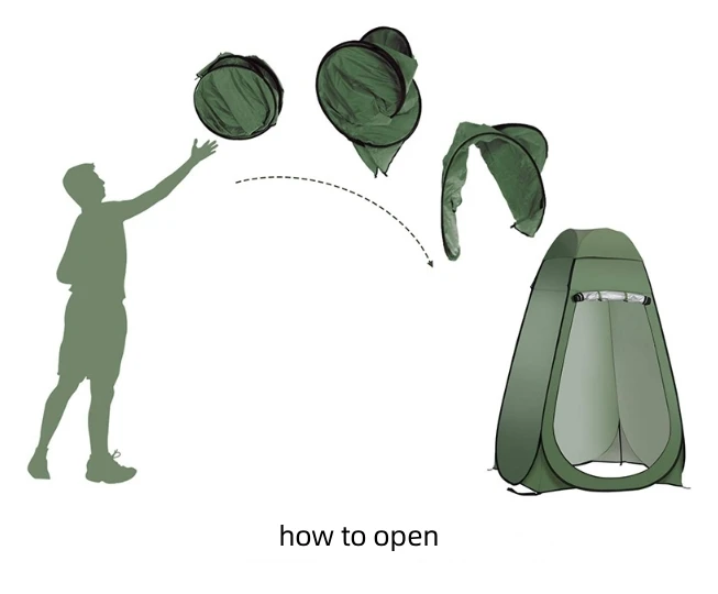 Outdoor Shower Tent Changing Room Privacy Portable Camping Shelters for Outdoor Camping Hiking