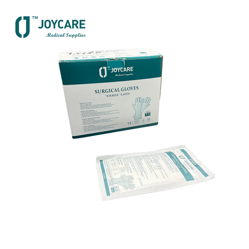 Medical Consumable High Quality Powder-free Pre-powdered Sterile Latex Surgical Gloves
