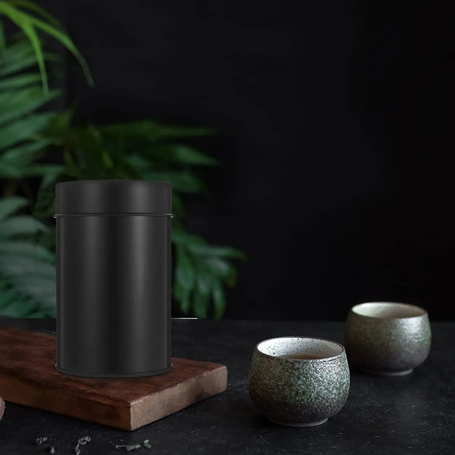 Customized Printing Small Coffee Tea Tin Can With Double Lid Custom Tea Tins