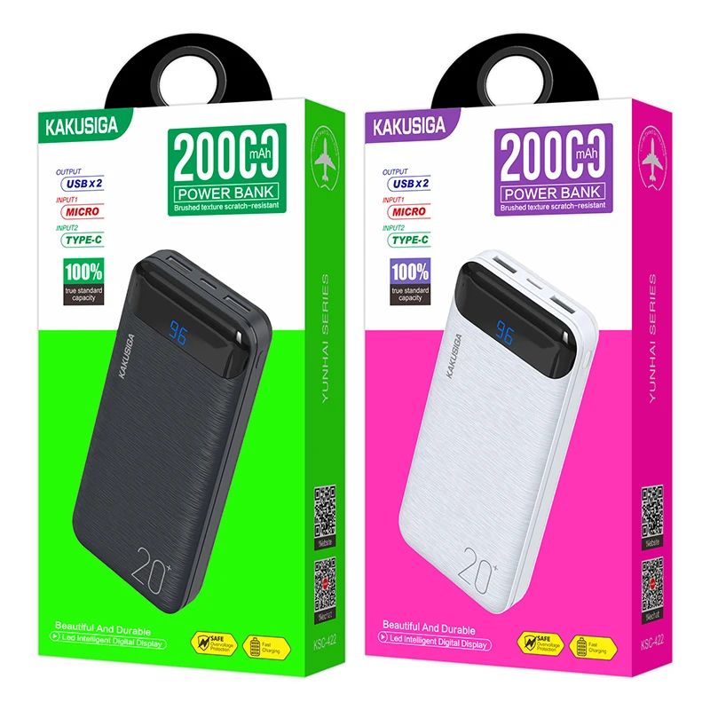 KAKUSIAG  Good looking 20000mAh large capacity provide long-lasting battery life for work  life and entertainment