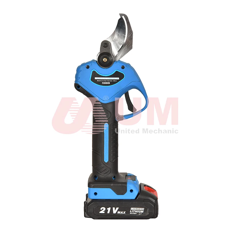 UM Professional 21V Wood Pruner Lithium Branch Pruner Electric Pruning Shear Garden Cordless Pruner Scissors