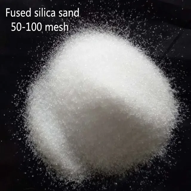 Hot Sale Wholesale quartz sand silicon powder 30-150mesh fused silica quartz sand powder