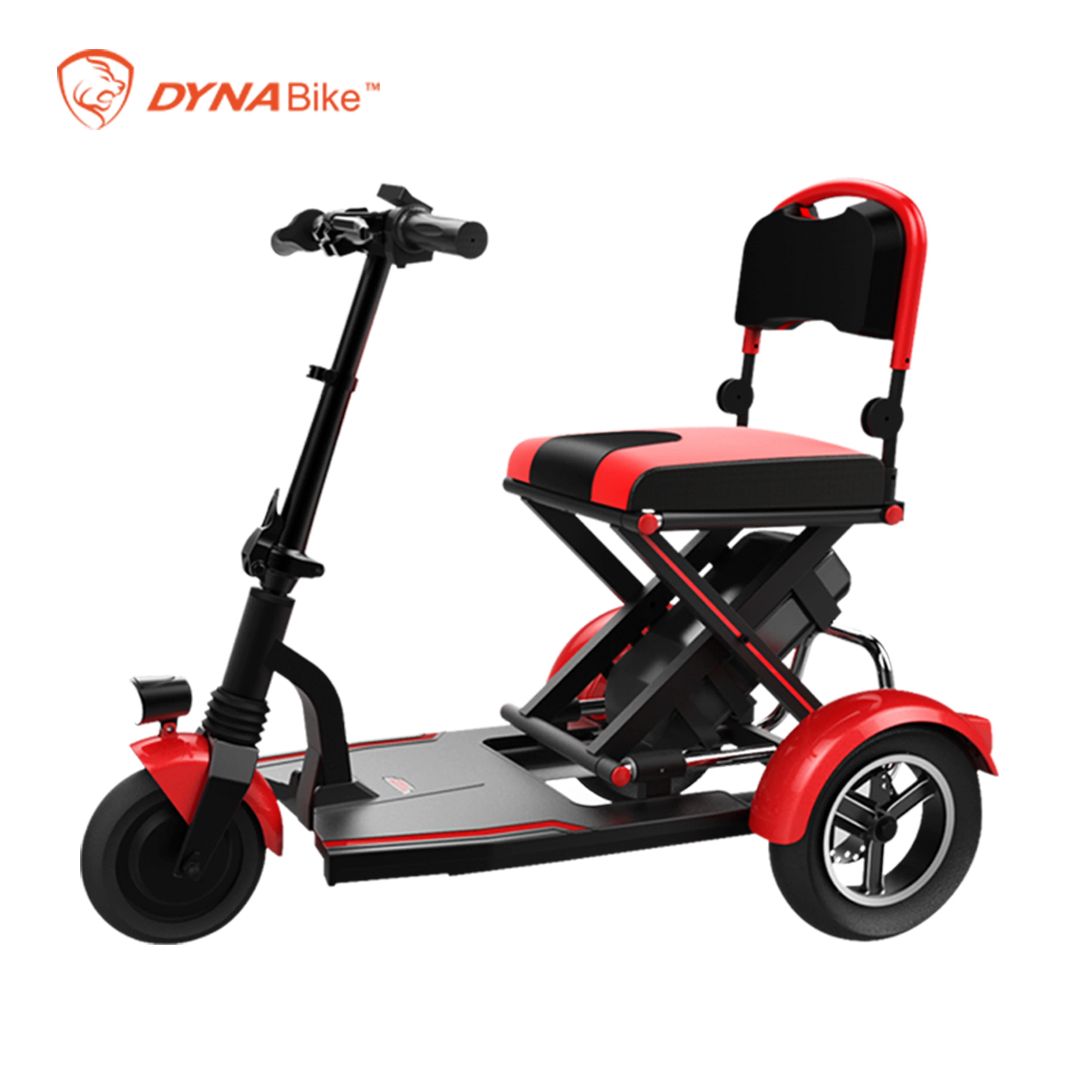 Safe Three Wheels Folding And Lightweight Electric Mobility Scooter For The Disabled