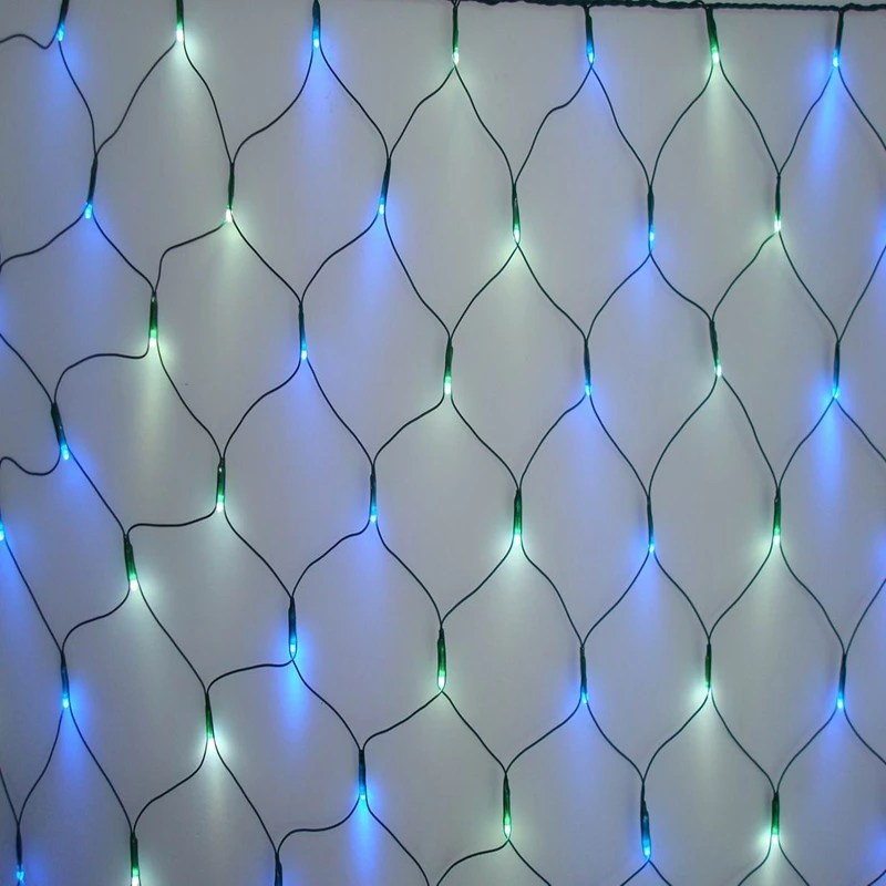 Outdoor Christmas Street Light Decoration With Custom Logo led fiber optic net light