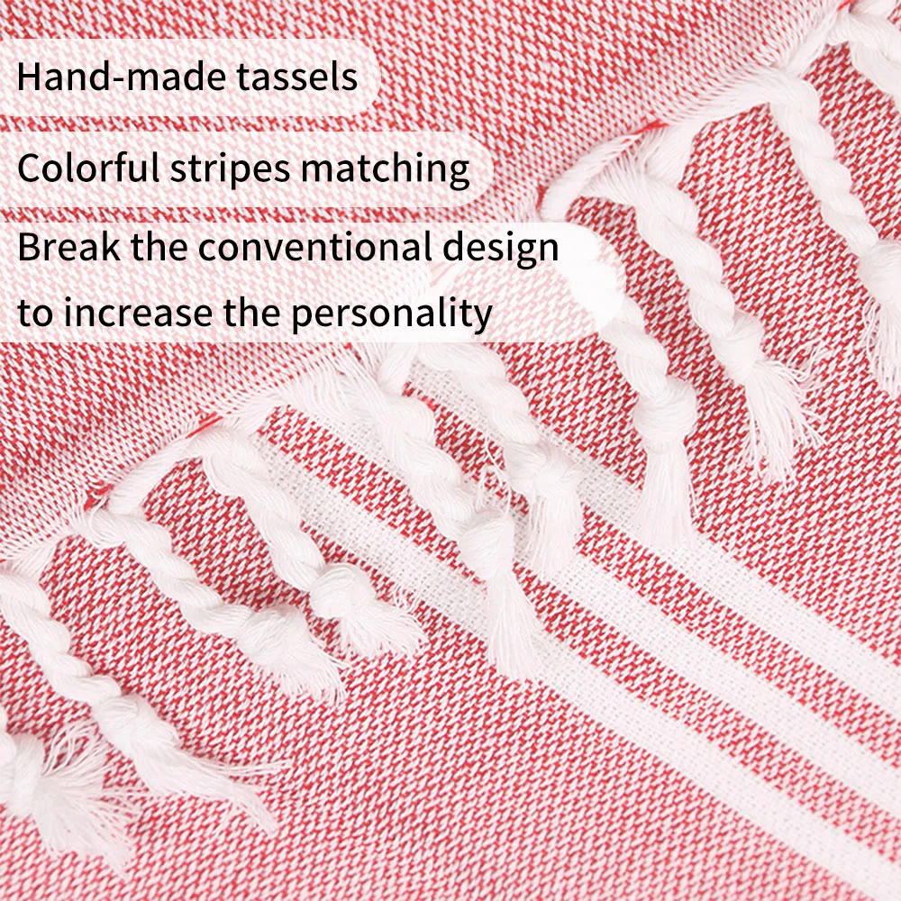 New Listing Moana Striped Cotton Cape Super Soft Turkish Hooded Poncho Towel for Kids for Bath Pool Beach Swim Surf Changing