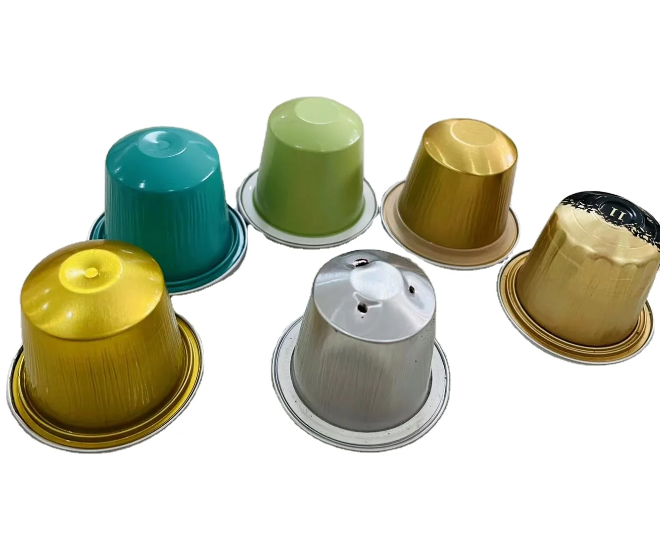 Factory directly empty coffee capsule disposable foil aluminum nespresso capsuled coffees with foil lid