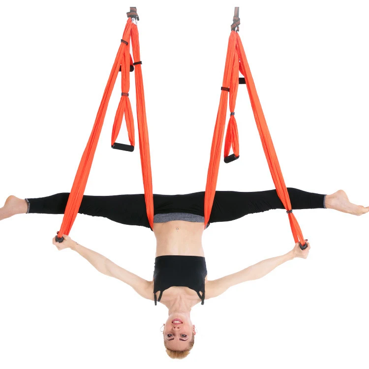 
Home Gym Fitness Anti Gravity Ceiling Hanging Swing Inversion Therapy Aerial Yoga Hammock Set 