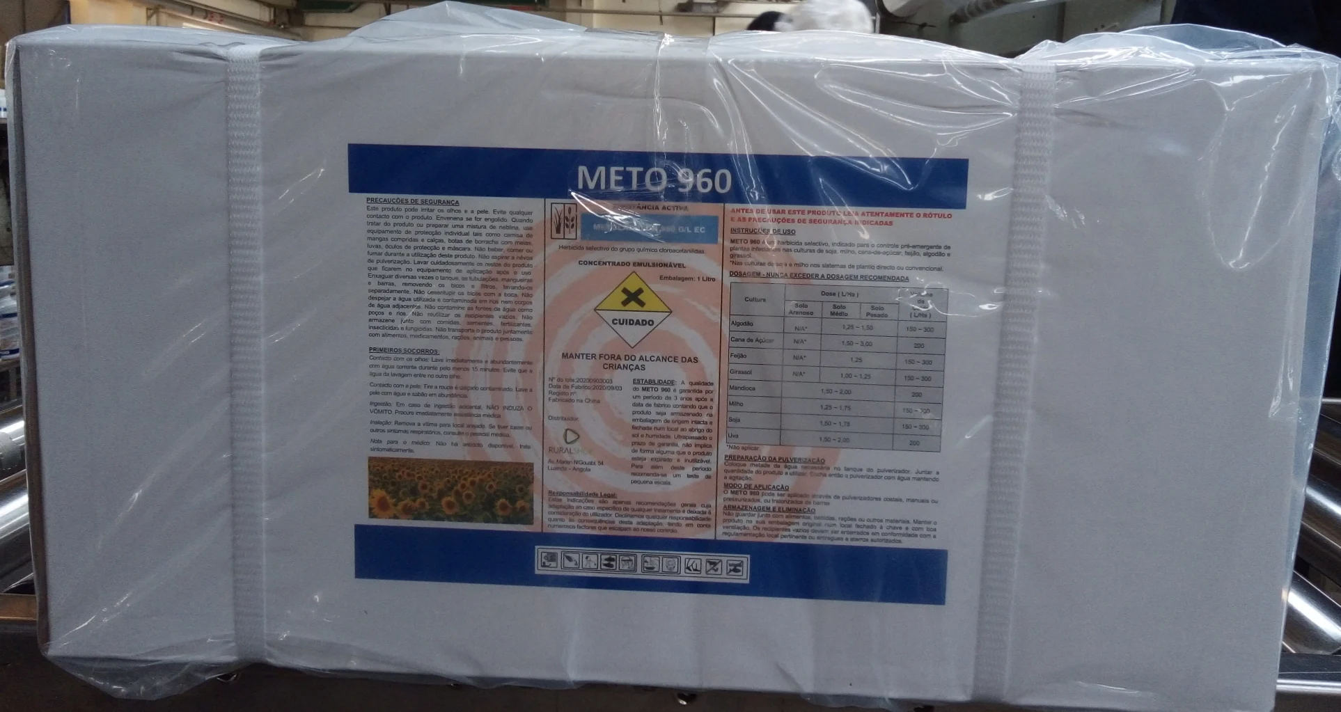 
Metolachlor S-metolachlor 960g/L EC Preemergent Herbicide 
