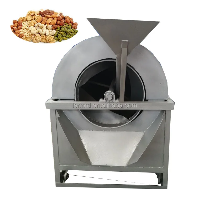 New Commercial Food Processing Wood Fire Coffee Roaster Electric/Gas Peanut Roaster