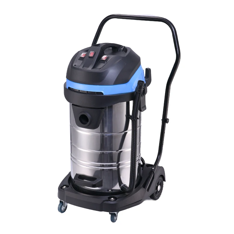 Three Motors Heavy Industrial Car Vacuum Cleaner for Floor Clean Aspirateur Professionnel Carpet Cleaning Machine Electric Blue