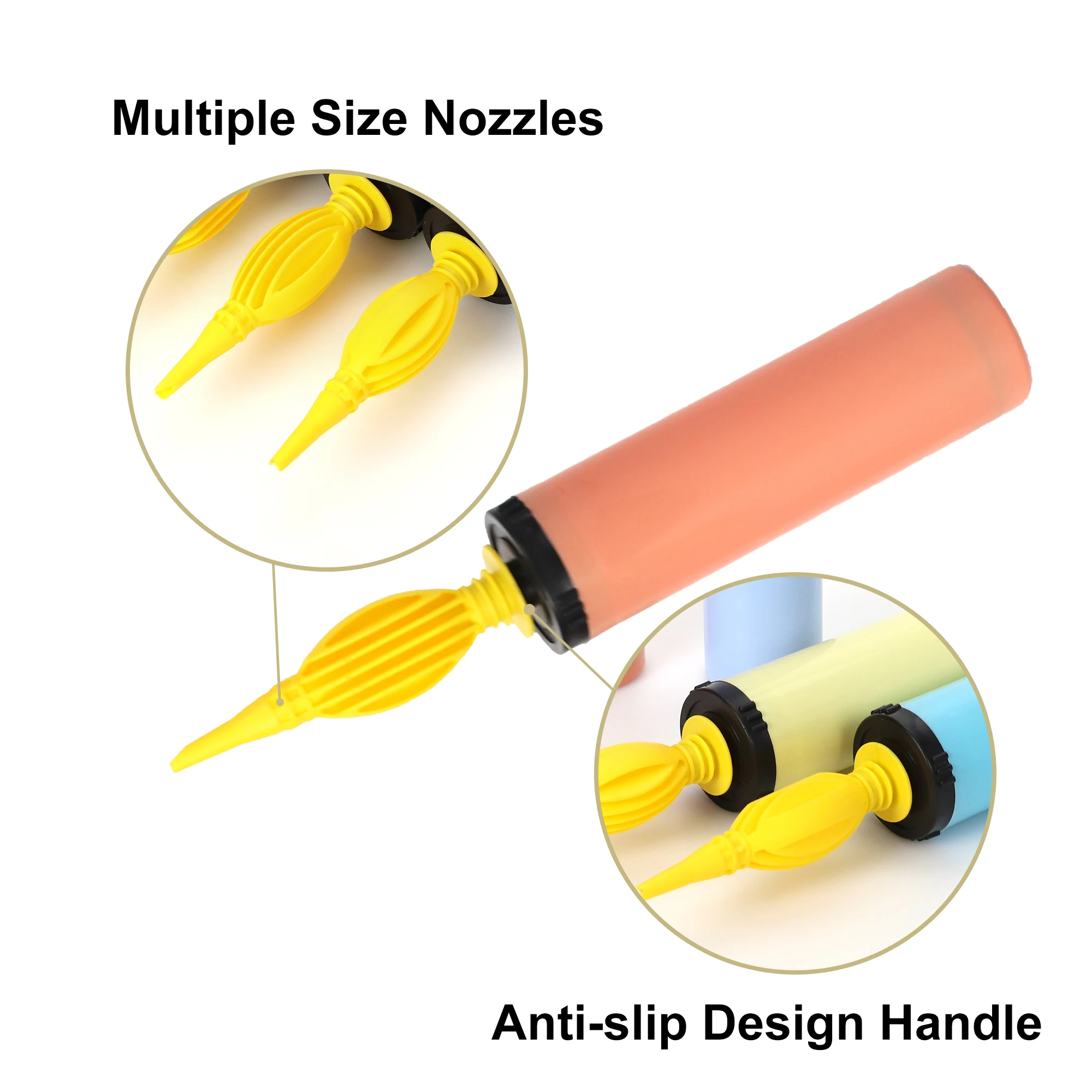 SPU-010h Plastic Acceptable Custom Balloon Pump Hand Double Action Balloon Air Pump Balloon Pump