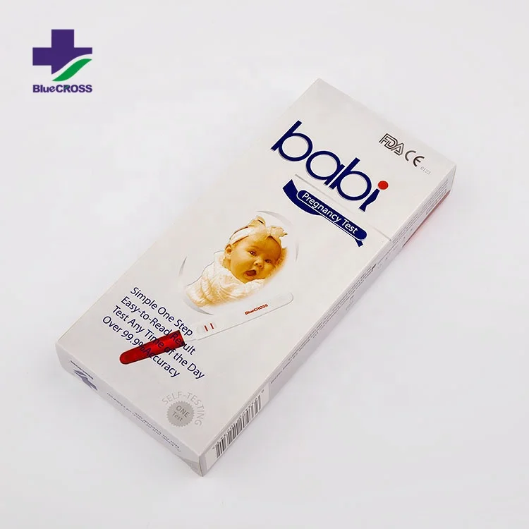 Оборудование для тестирования детей один шаг HCG набор для тестирования на беременность средний поток устройство
