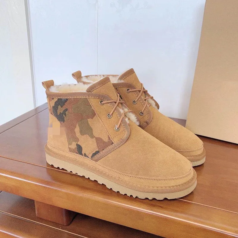 Fashion Men Boots Snow Boots Outdoor Casual boots Lover Autumn Winter Lace-Up Shoes