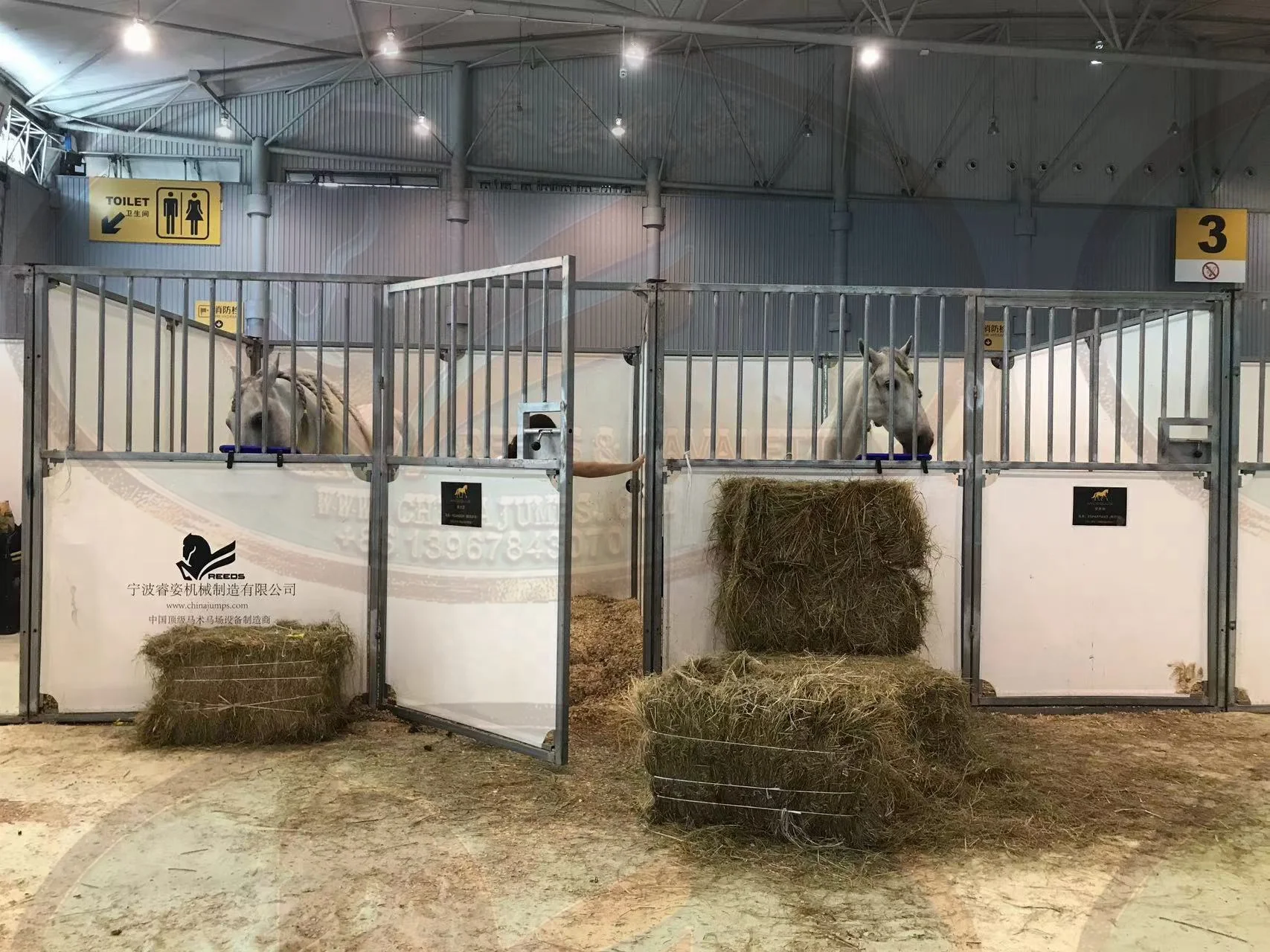 Portable Horse Stable Outdoor boxesTemporary Stable HDG steel PVC