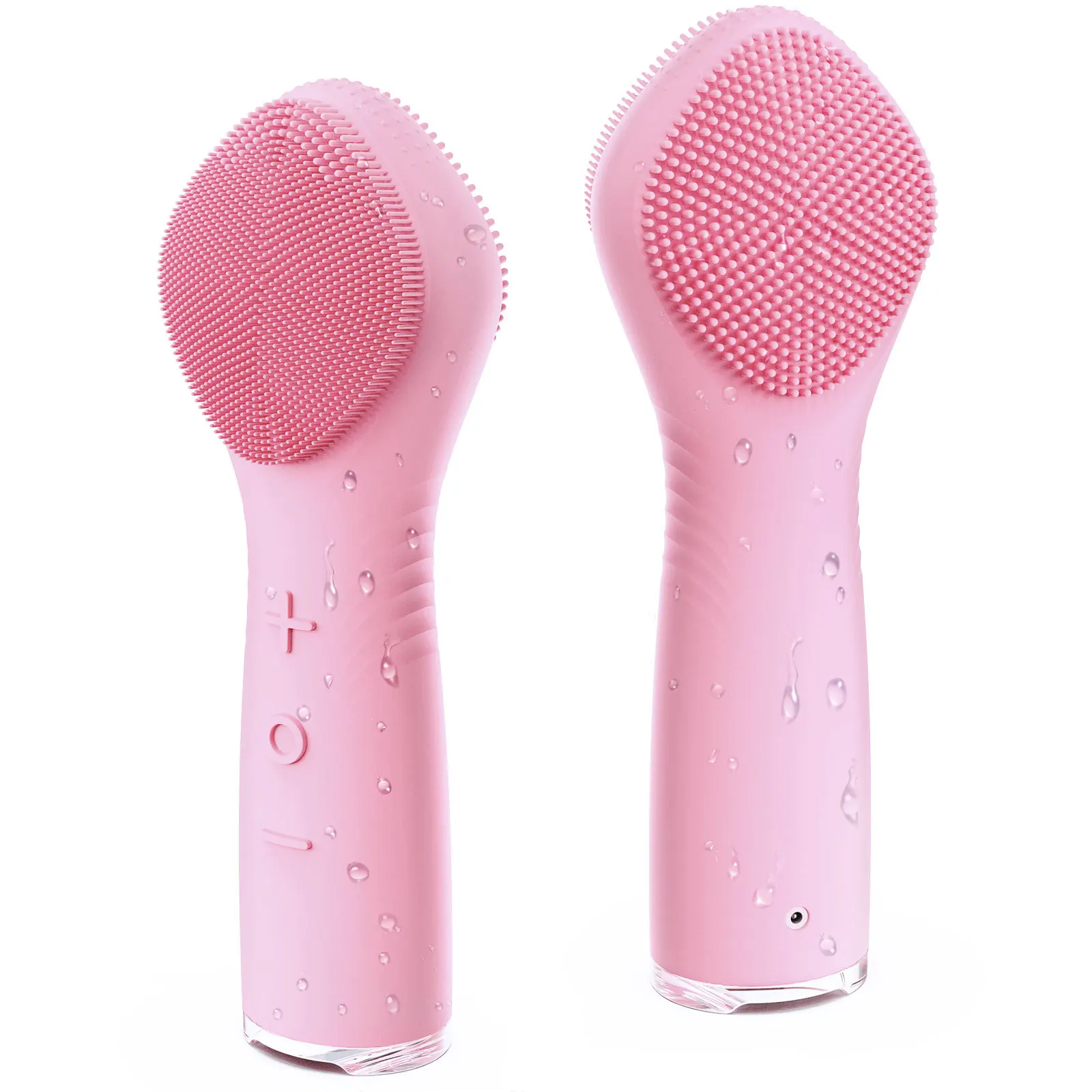 2024 New Trend 3 in 1 Rechargeable Sonic Spin facial Cleansing brush Waterproof Electric Rotating Facial Cleaning Brush Massager