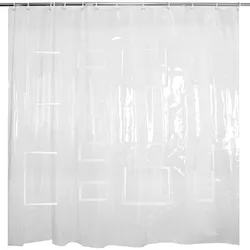Прозрачная занавеска для душа