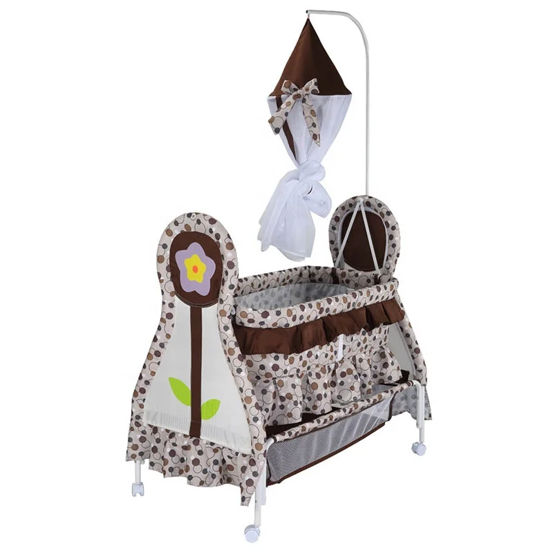 Hot Sale Swing Cradle Animal Design With Fresh Fabric Comfortable Baby Cot