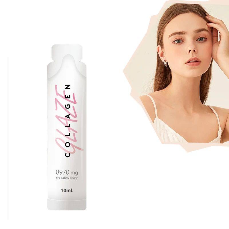 Wholesale Customized Vitamin C Beauty Collagen Peptides Drink 8970mg Rose Collagen Peptides Drink