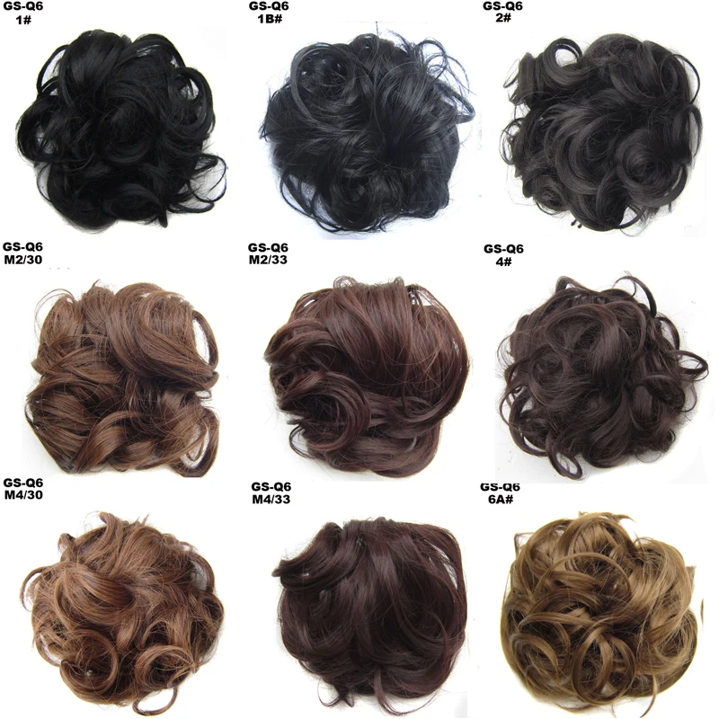 2024  hot Women  synthetic Synthetic  Curly Chignon Hair Extension Clip In Hair Women fiber Hairpiece