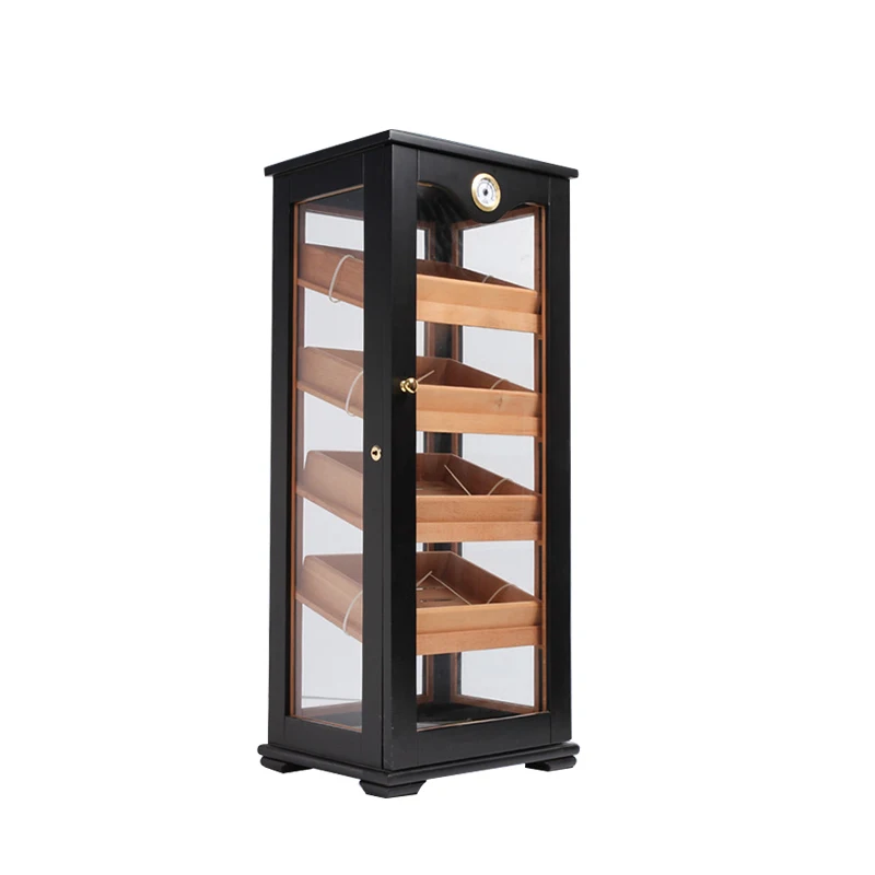 2024 Cigar Room Cigar Showcase Rack Cabinet Humidor Cigar Display Humidors For Sale Used Humidor Cabinet